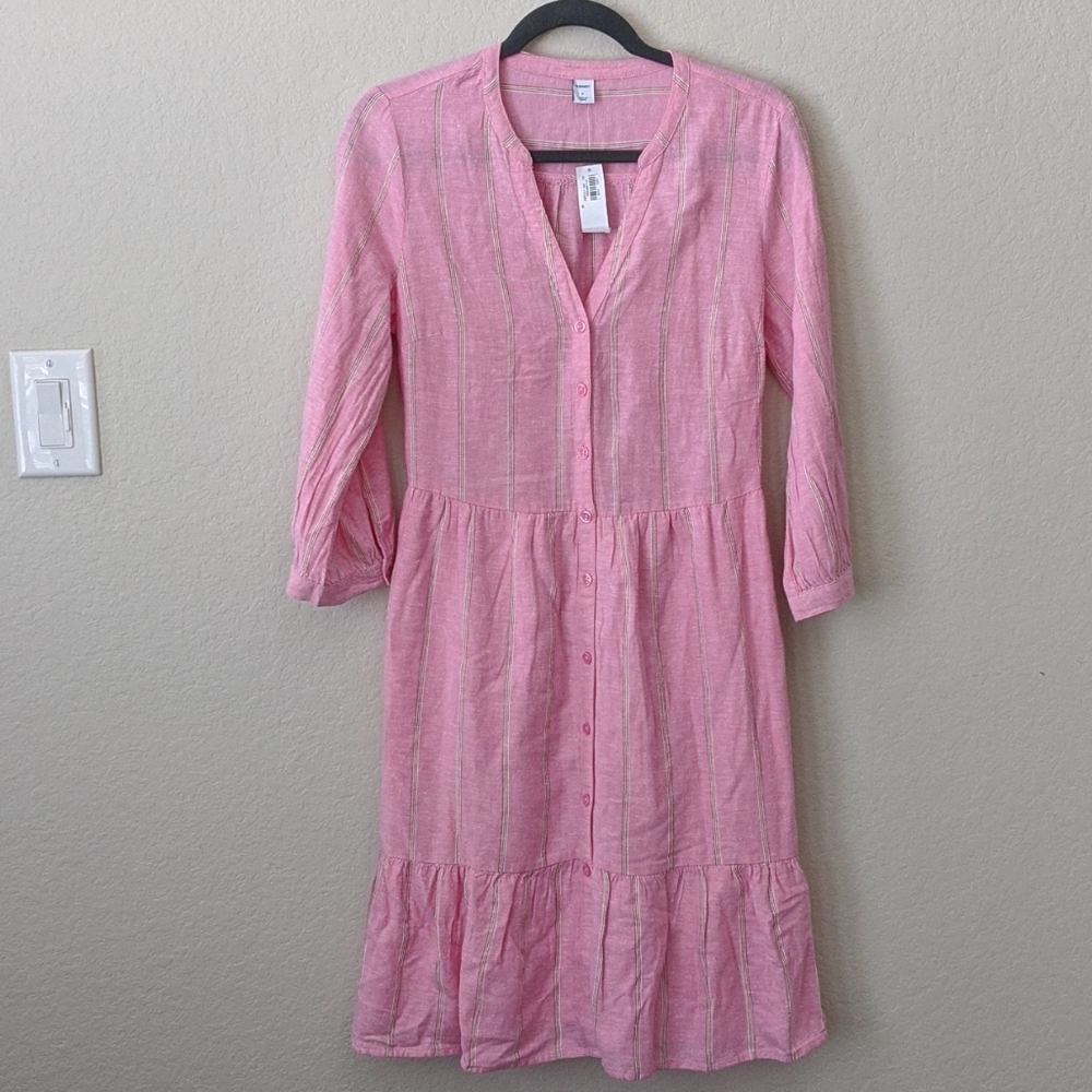 Spring Midi Dress pink
